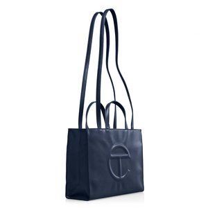 TELFAR Bag Security Program II - Shopping Bag - Medium / Navy